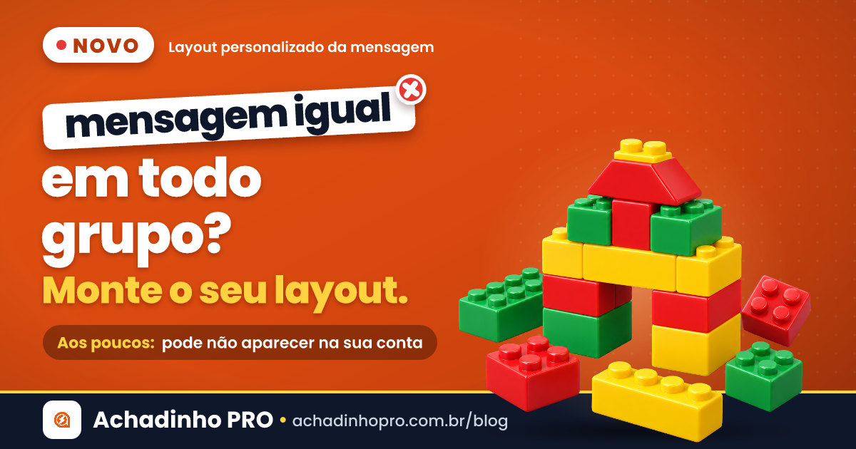 Capa sobre personalizar mensagem de oferta no WhatsApp com variáveis e modelos prontos por nicho no Achadinho PRO